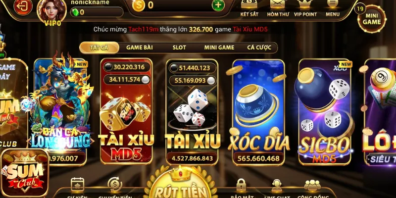 Cược Tài Xỉu cực chất tại Sum club